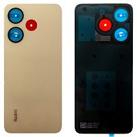 Задня кришка Xiaomi Redmi 13 (золотиста оригінал Китай зі склом камери)