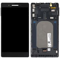 Дисплей Lenovo Tab 4 7.0" TB-7504, TB-7504N, TB-7504X з тачскріном (чорний з рамкою)