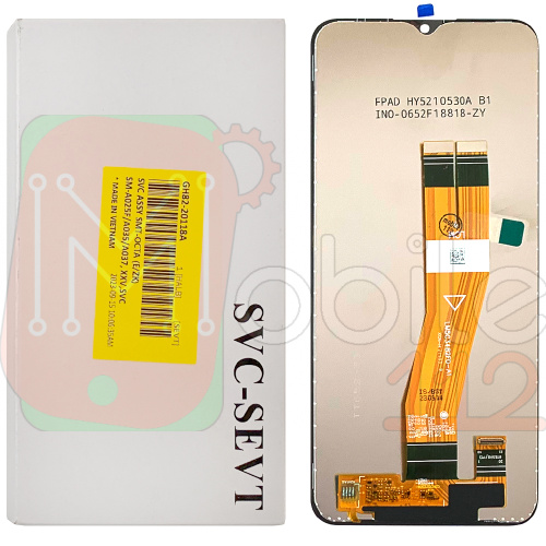 Дисплей Samsung Galaxy A02s A025F, A03 A035F, A03s A037F 160 x 72 мм з тачскріном (оригинал OEM SP жовтий шлейф)