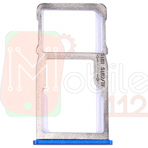 Тримач Sim карти Meizu M6 Note (синій 2 SIM (1 SIM + Micro SD))