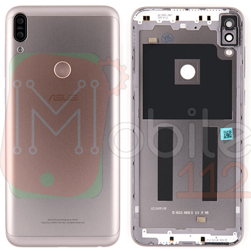 Задня кришка Asus ZenFone Max Pro M1 ZB601KL (срібляста, Meteor Silver оригінал Китай із склом камери)