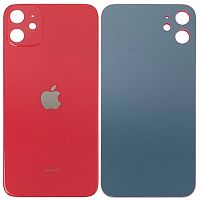 Задня кришка Apple iPhone 11 (червона оригінал Китай з великим отвором)