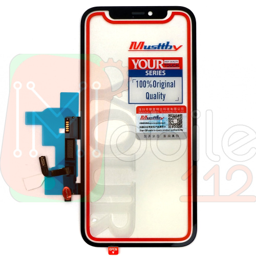 Тачскрін Apple iPhone 12, iPhone 12 Pro (Original Musttby з OCA плівкою, без мікросхеми)