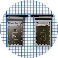 Тримач Sim картки Samsung Galaxy S23 5G S911, Galaxy S23+ Plus 5G S916 (чорний на 2 SIM)