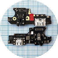 Шлейф Realme C21Y з роз'ємами зарядки та навушників, мікрофоном - нижня плата (оригінал Китай)