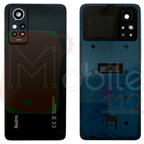 Задня кришка Xiaomi Redmi Note 12 Pro 4G (сіра Original New зі склом камери)