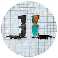 Шлейф Apple iPhone 8 Plus з роз'ємом зарядки та мікрофоном (чорний оригінал 100%)