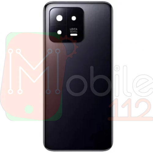 Задня кришка Xiaomi 13 (чорна оригінал Китай зі склом камери)