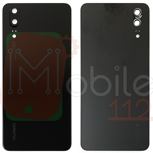 Задня кришка Huawei P20 EML-L09C EML-L29C AL00 TL00 (чорна зі склом камери)