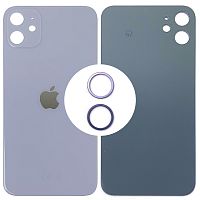 Задня кришка Apple iPhone 11 (фіолетова оригінал Китай з кільцями)