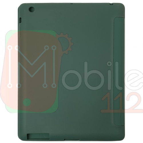 Чохол книжка Apple iPad 2/3/4 без лого (темно - зелений) фото 2