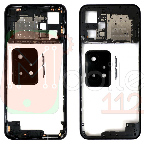 Рамка корпусу OnePlus Nord CE 2 Lite 5G (чорна зі склом камери)