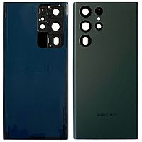 Задня кришка Samsung Galaxy S22 Ultra 5G S908 (зелена Original New зі склом камери)