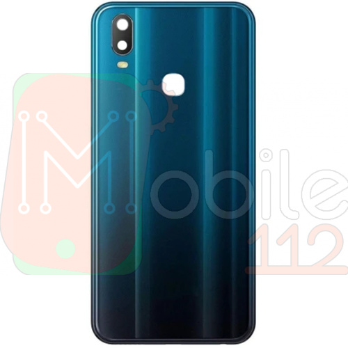 Задня кришка Vivo Y11 2019 (синя зі склом камери)