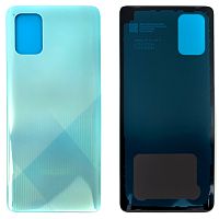 Задня кришка Samsung Galaxy A71 2020 A715F (блакитна оригінал Китай)