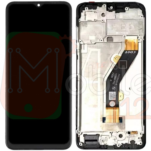 Дисплей Tecno Spark 10C KI5k з тачскріном та рамкою (оригінал Китай)