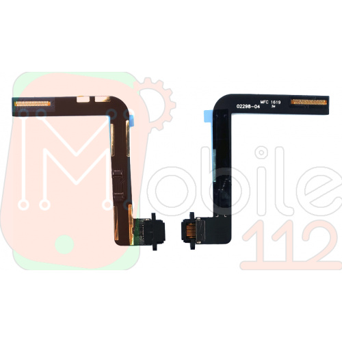 Шлейф Apple iPad 10.2 2019, iPad 10.2 2020, iPad 10.2 2021 із роз'ємом зарядки (чорний AAA)