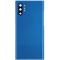 Задня кришка Samsung Galaxy Note 10 Plus N975F (синя оригінал Китай зі склом камери)