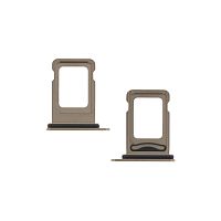 Тримач SIM карти Apple iPhone 14 Pro, 14 Pro Max (золотистий на 2 SIM)