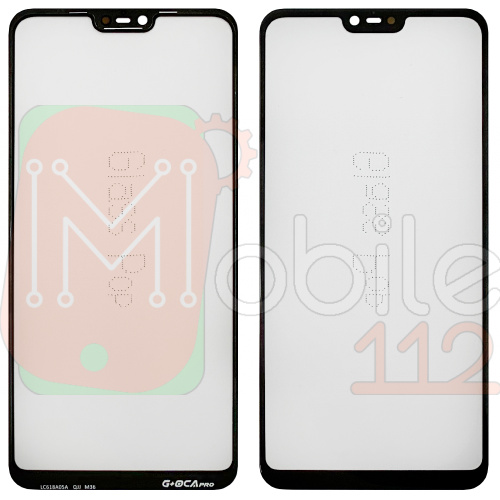 Скло дисплея Xiaomi Mi 8 Lite, Mi8 Lite, Mi 8X  M1808D2TG (OCA Pro з плівкою)