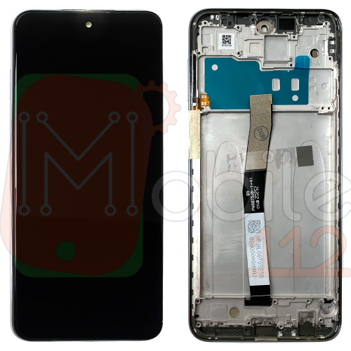 Дисплей Xiaomi Redmi Note 9S, Note 9 Pro, Note 9 Pro Max з тачскріном (оригінал Китай з сріблястою рамкою)