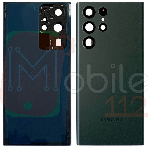 Задня кришка Samsung Galaxy S22 Ultra 5G S908 (зелена Original New зі склом камери) фото 2