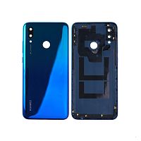 Задня кришка Huawei P Smart 2019 POT-LX1 (блакитна зі склом камери)