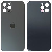Задня кришка Apple iPhone 12 Pro (чорна оригінал Китай з кільцями)