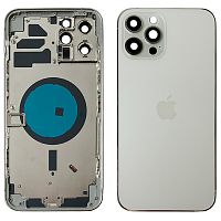 Корпус Apple iPhone 12 Pro Max (сріблястий оригінал Китай EU)