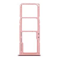 Тримач Sim картки Samsung Galaxy A9 2018 A920F (рожевий на 2 SIM + MicroSD)