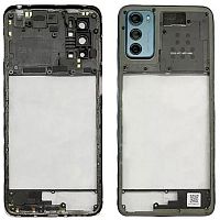 Рамка корпусу Motorola Moto G42 XT2233-2 (синя зі склом камери)