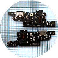 Шлейф ZTE Blade V50 Vita з роз'ємами зарядки, навушників та мікрофоном - нижня плата (AAA)