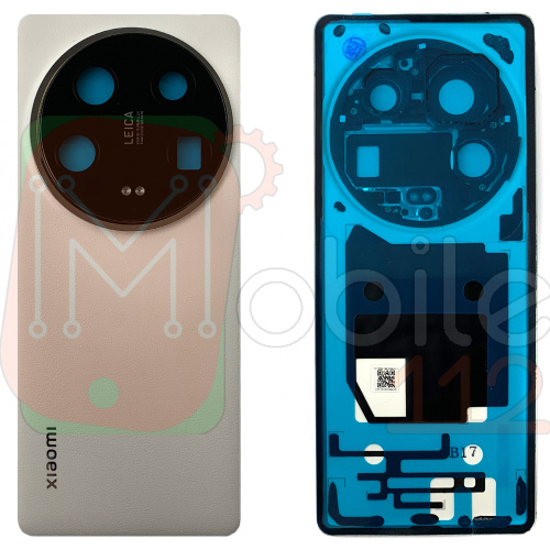 Задня кришка Xiaomi 14 Ultra (біла Original New зі склом камери)