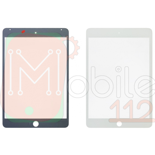 Скло дисплея Apple iPad Mini 4 (біле OCA Pro з плівкою)
