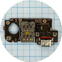 Шлейф Motorola Edge 2021 XT2141 з роз'ємами зарядки та Sim-карти - нижня плата (оригінал Китай)