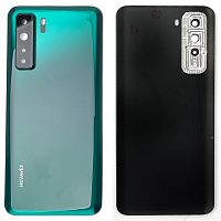 Задня кришка Huawei P40 lite 5G CDY-NX9A (зелена зі склом камери)