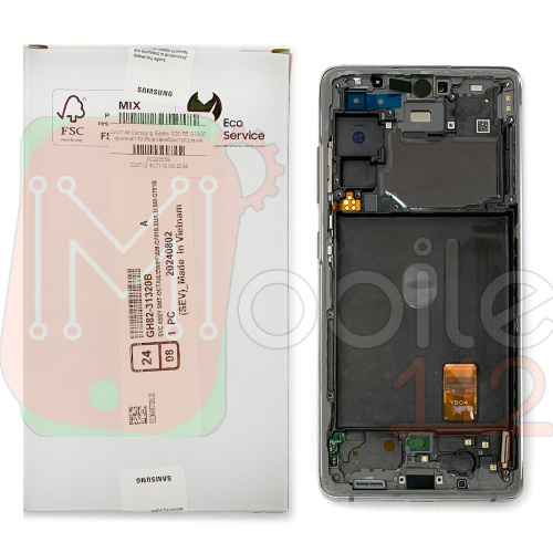 Дисплей Samsung Galaxy S20 FE G780F G781B з тачскріном (оригінал 100% у сріблястій рамці)