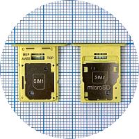 Тримач Sim картки Samsung Galaxy A15 A155F (жовтий 2 SIM (1 SIM + Micro SD))