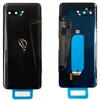 Задня кришка Asus ROG Phone 2 ZS660KL (чорна, Glossy Black Original New зі склом камери)