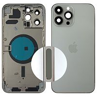 Корпус Apple iPhone 13 Pro Max (сріблястий оригінал Китай US)