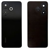 Задня кришка Xiaomi Redmi 13 (чорна оригінал Китай зі склом камери)