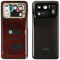 Задня кришка Xiaomi Mi 11 Ultra (чорна Original New зі склом камери)