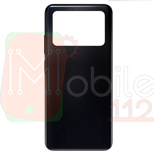 Задня кришка Xiaomi Poco X4 Pro 5G (чорна оригінал Китай зі склом камери)