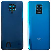 Задня кришка Xiaomi Redmi Note 9S, Redmi Note 9 Pro Max суміст. Redmi Note 9 Pro (синя оригінал Китай зі склом камери)