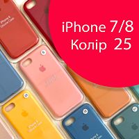 Чохол Silicone case для iPhone 7/8 оригінал (червоний red raspberry №25)