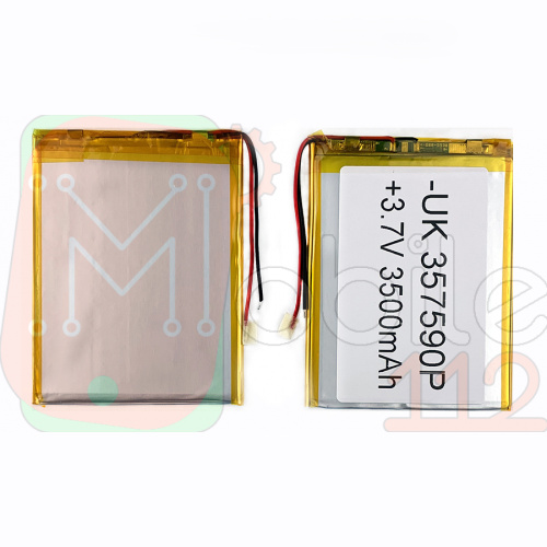 Акумулятор універсальний 357590P 92 х 72 х 3 мм, 3500 mAh 3.7 V