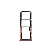 Тримач SIM карти Xiaomi Redmi 8 (бордовий на 2 SIM + Micro SD)