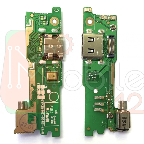 Шлейф Sony Xperia XA1 G3112 на 1 SIM з роз'ємом зарядки, мікрофоном та вібродзвінком - нижня плата