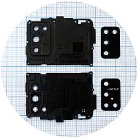 Скло камери Samsung Galaxy A02s A025F, A03s A037F, M02s M025F (чорне з рамкою)