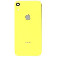 Задня кришка Apple iPhone XR (жовта оригінал Китай зі склом камери)